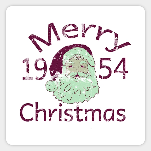 Retro Merry Christmas 1954 Sticker by Eric03091978